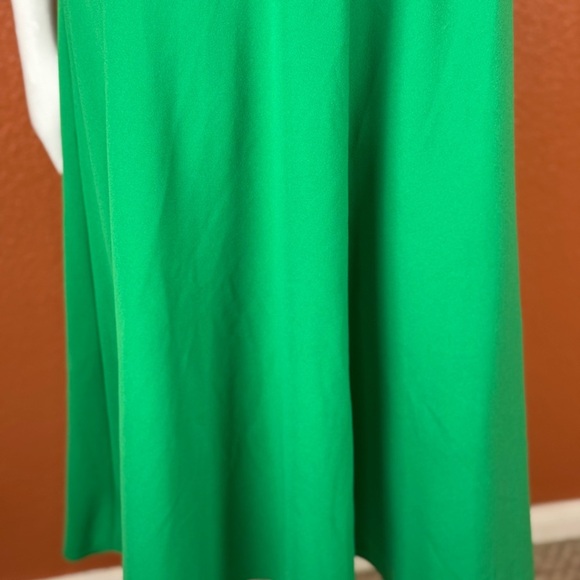 DKNY Women's Bubble-Sleeve Scuba-Crepe Midi Green Dress Size 10. C14 - Picture 10 of 17